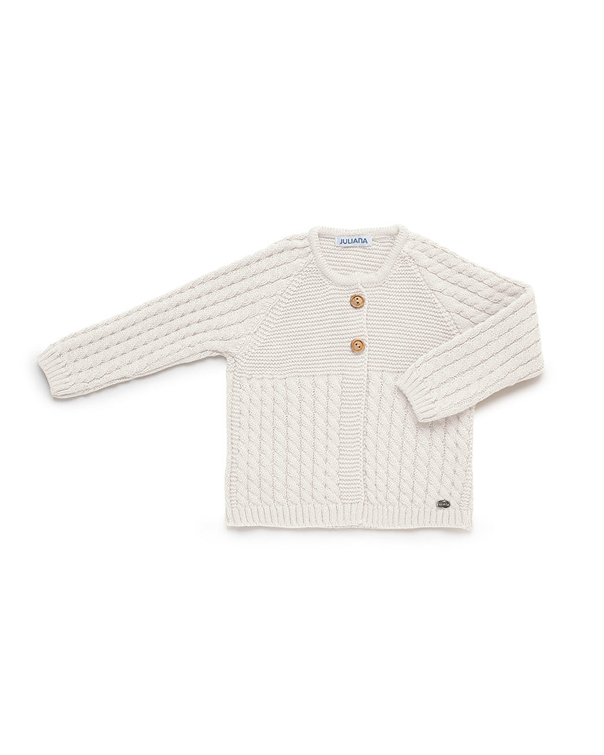 GIACCA LUNGA CON TRECCE