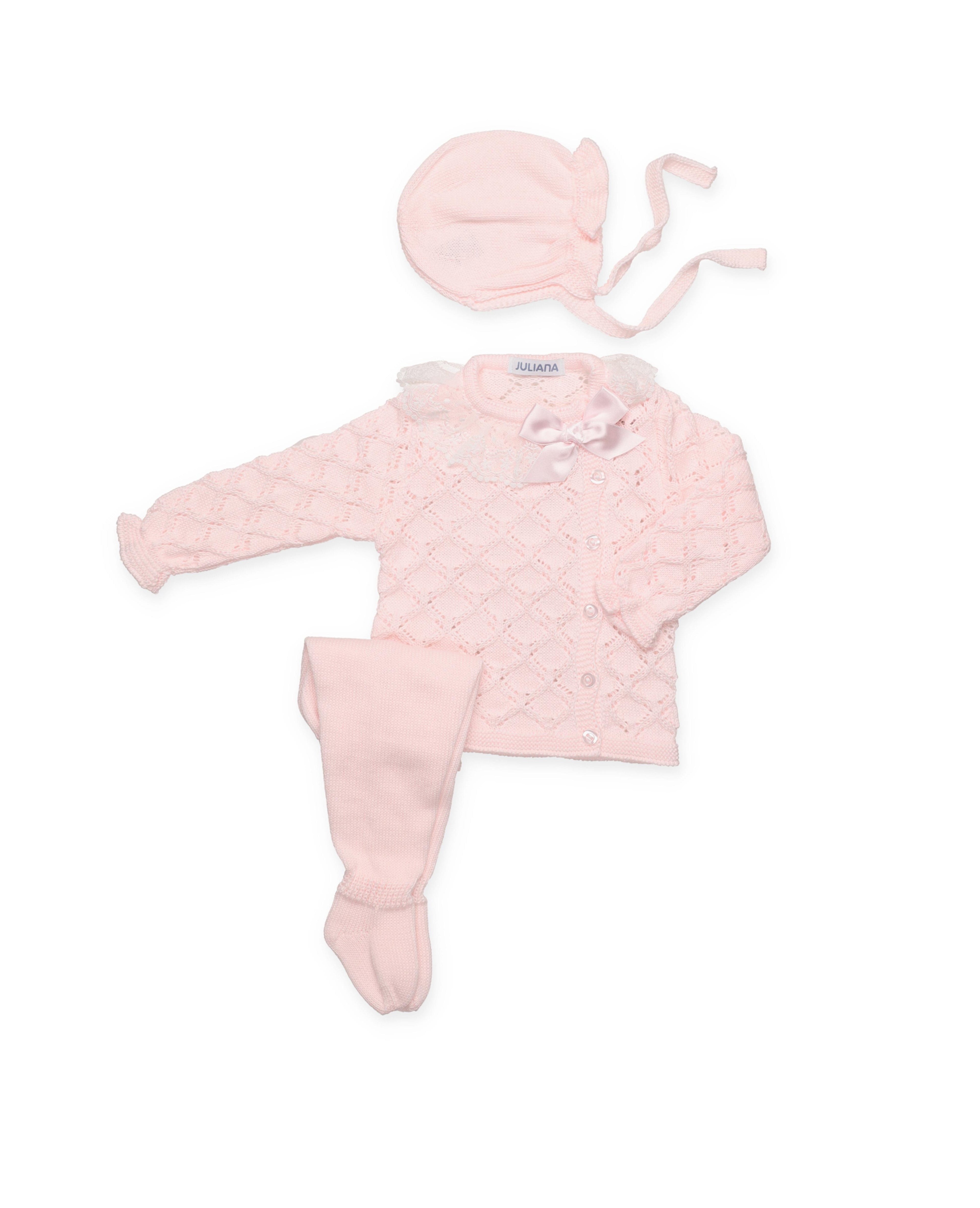 CONJUNTO 3.P CALADO ROMBOS