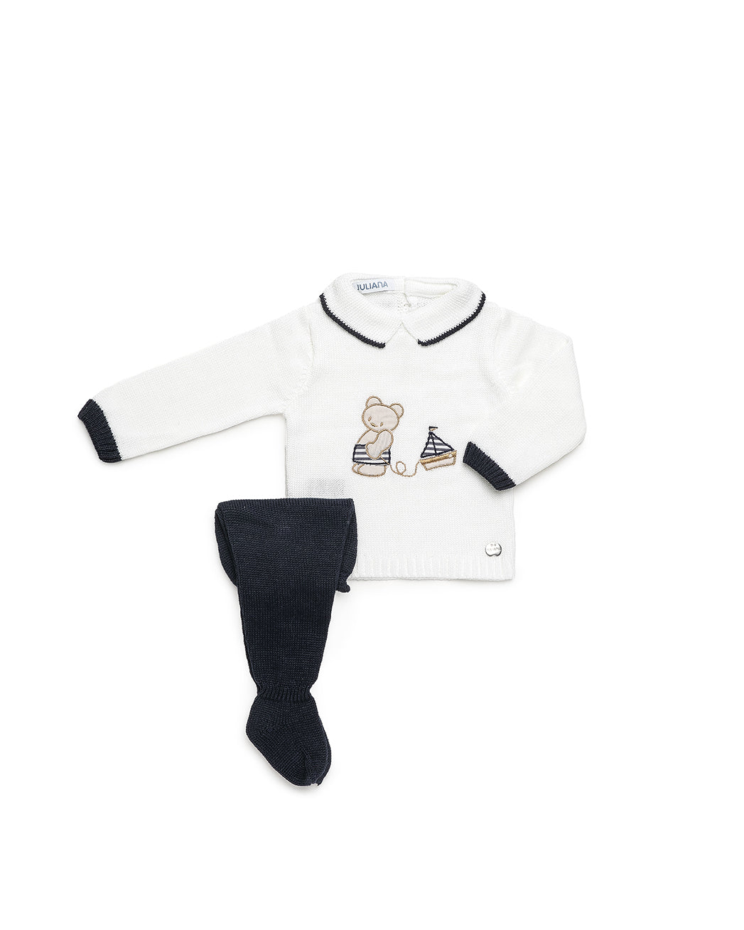 CONJUNTO 2.P LISO BORDADO OSO