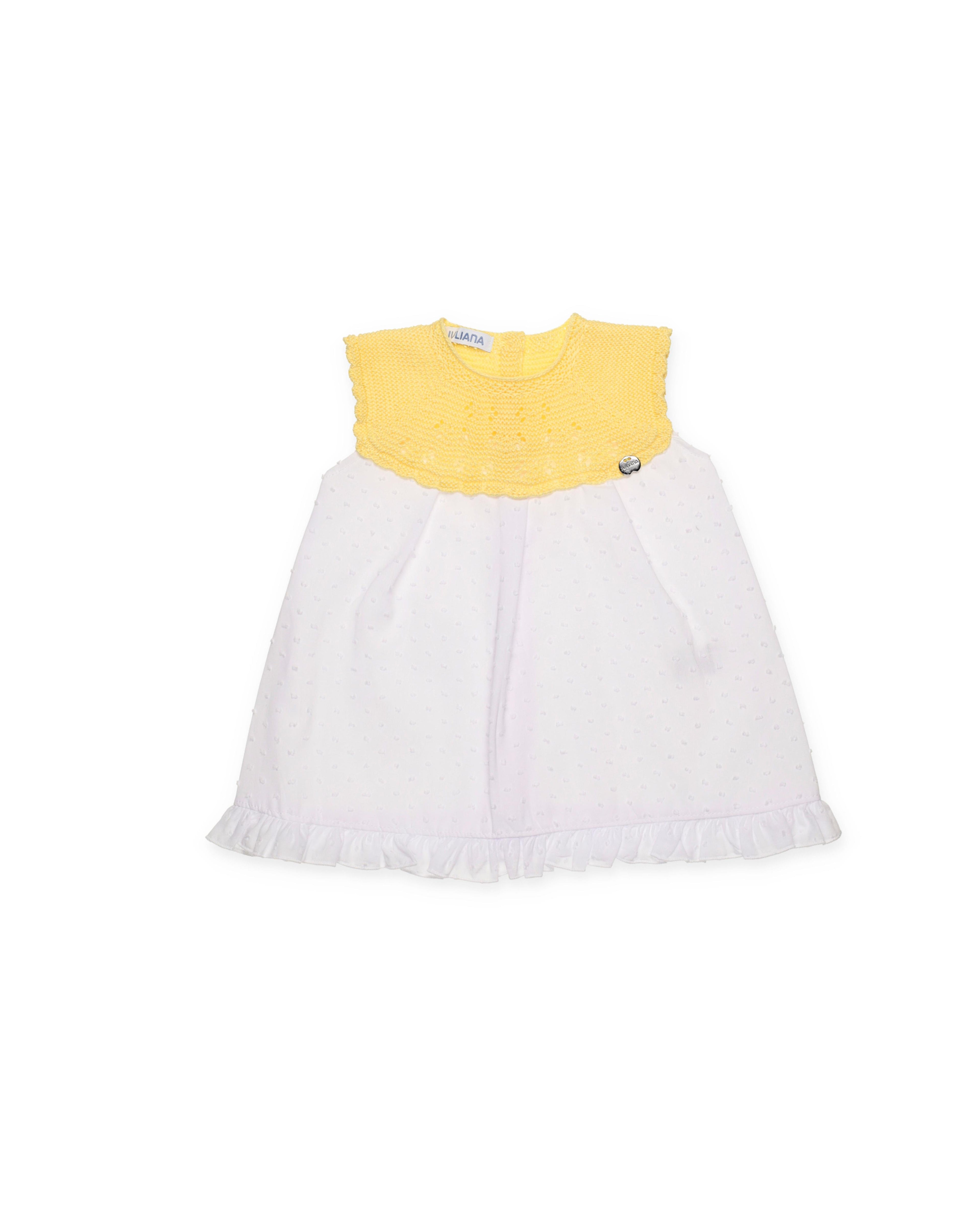 VESTIDO CUERPO DE PUNTO PLUMETI