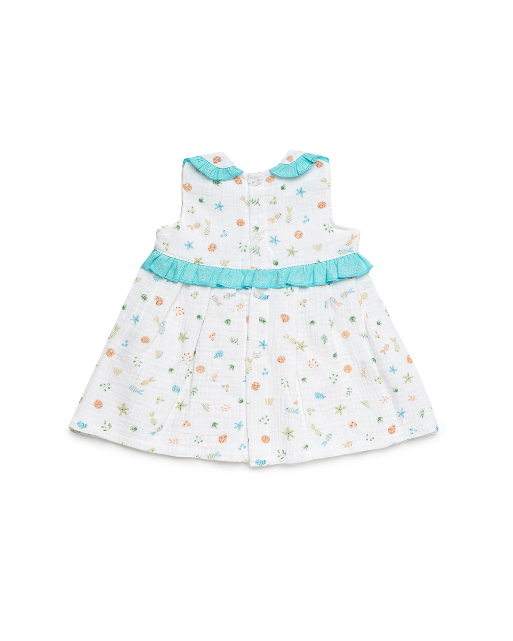 VESTIDO CORTADO CINTURA MAR