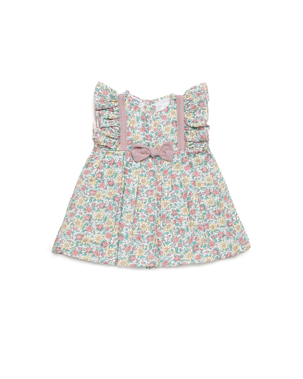 VESTIDO CORTADO CINTURA FLORES