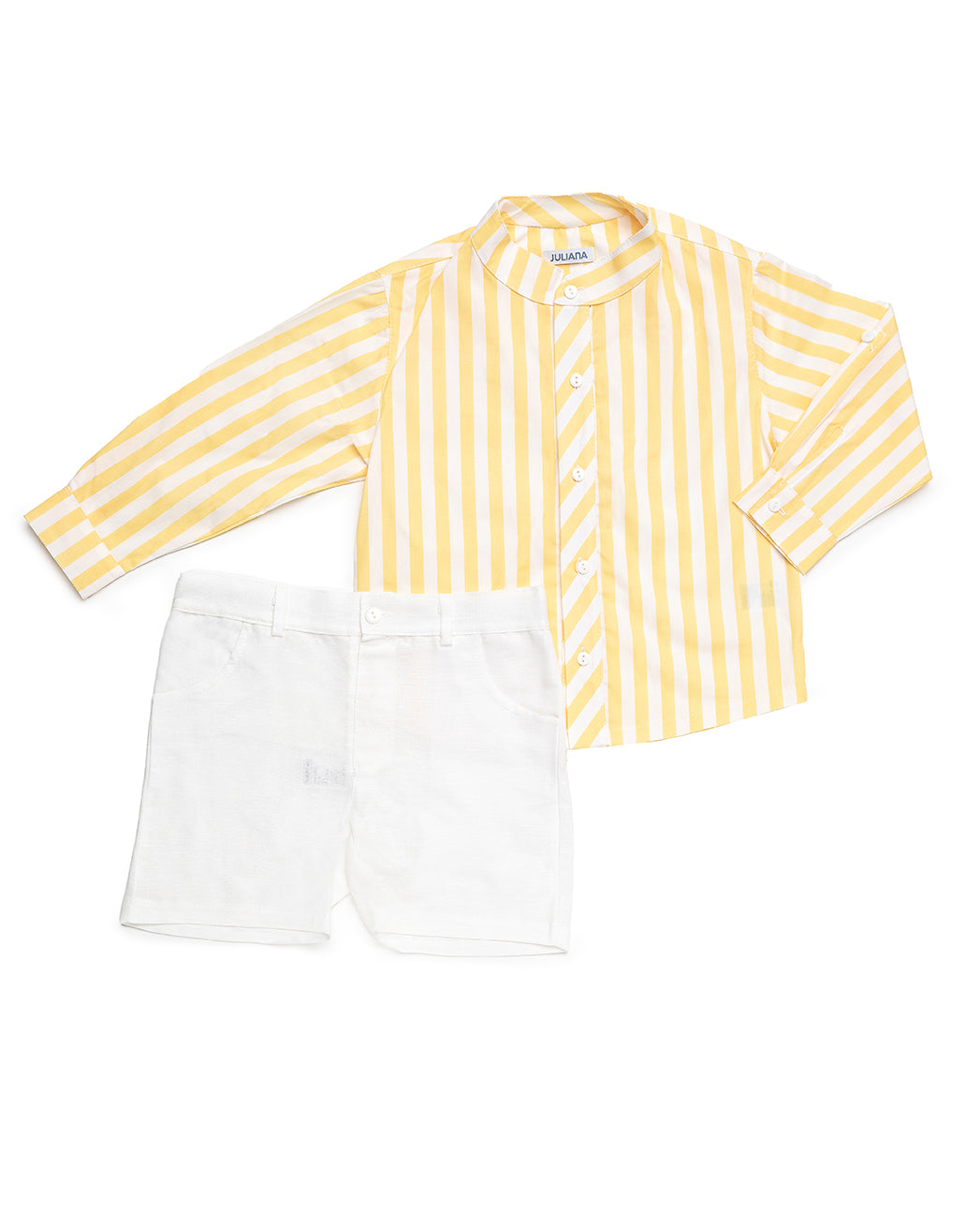 BOY'S STRIPED LONG-SLEEVE SHIRT SET