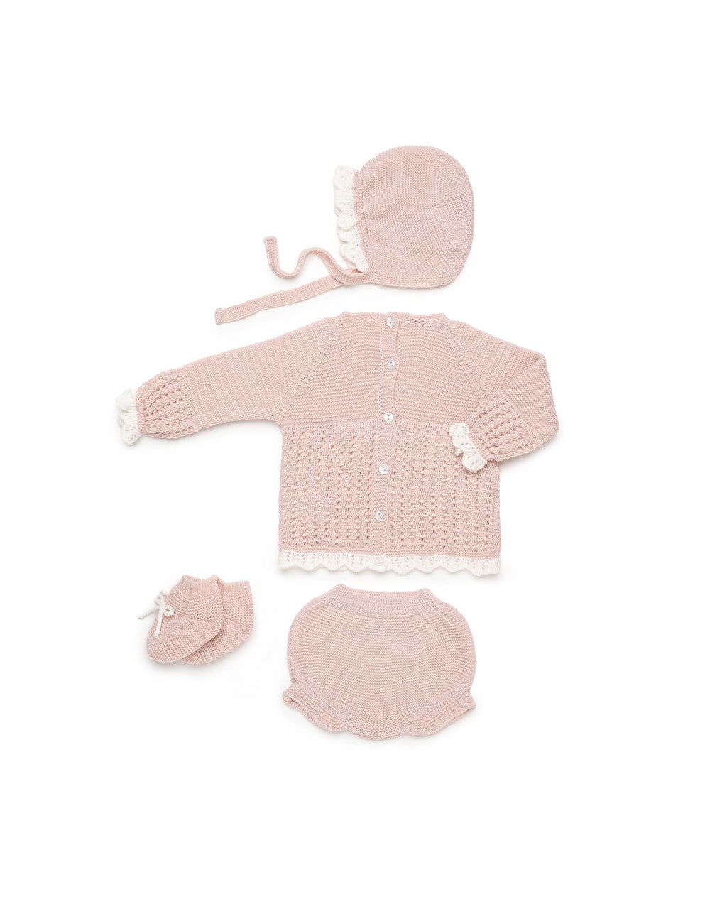 CONJUNTO BRAGA PUNTO EMPIECE RECOGIDAS BOTAS