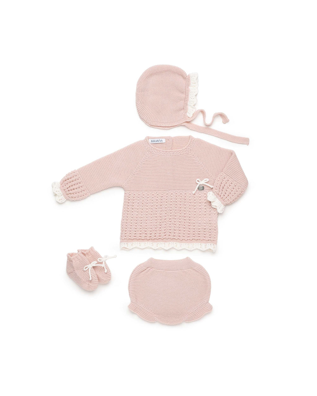 CONJUNTO BRAGA PUNTO EMPIECE RECOGIDAS BOTAS