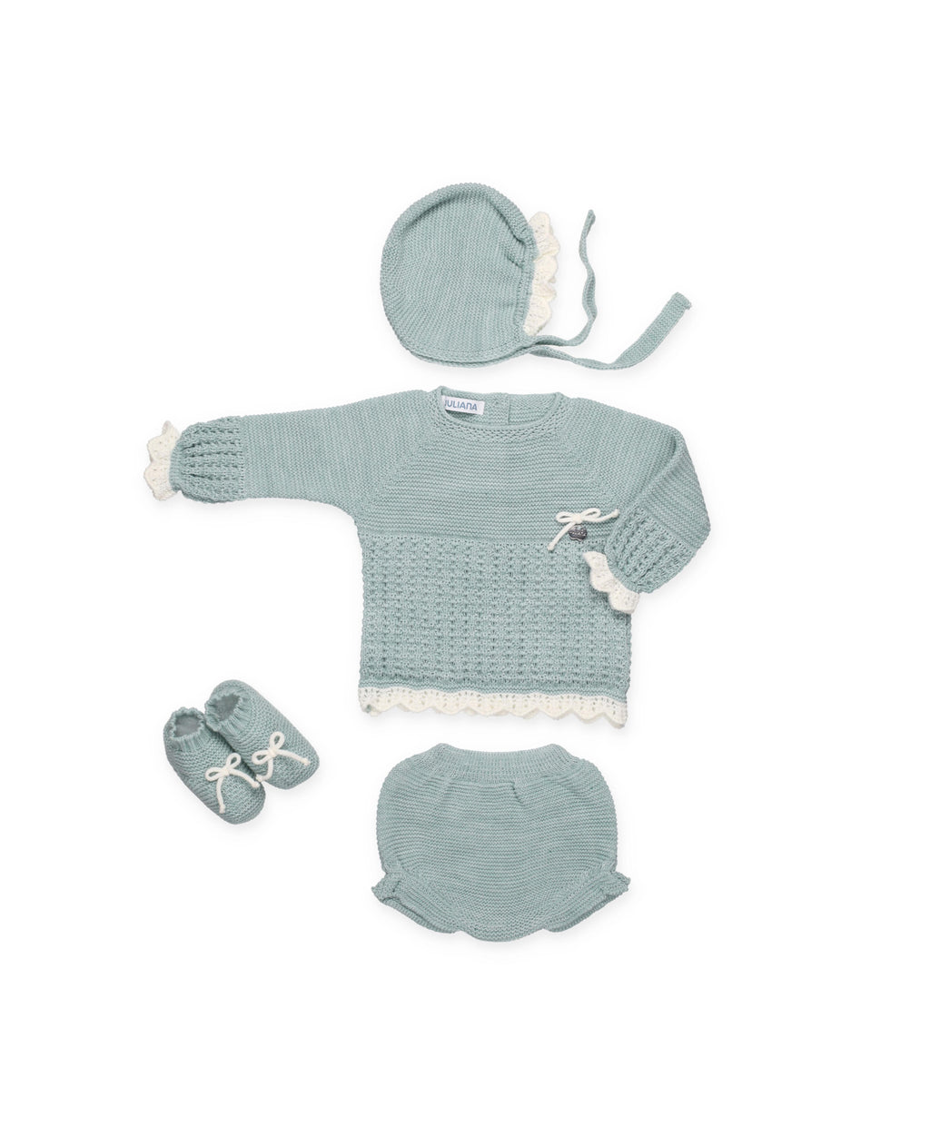 CONJUNTO BRAGA PUNTO EMPIECE RECOGIDAS BOTAS