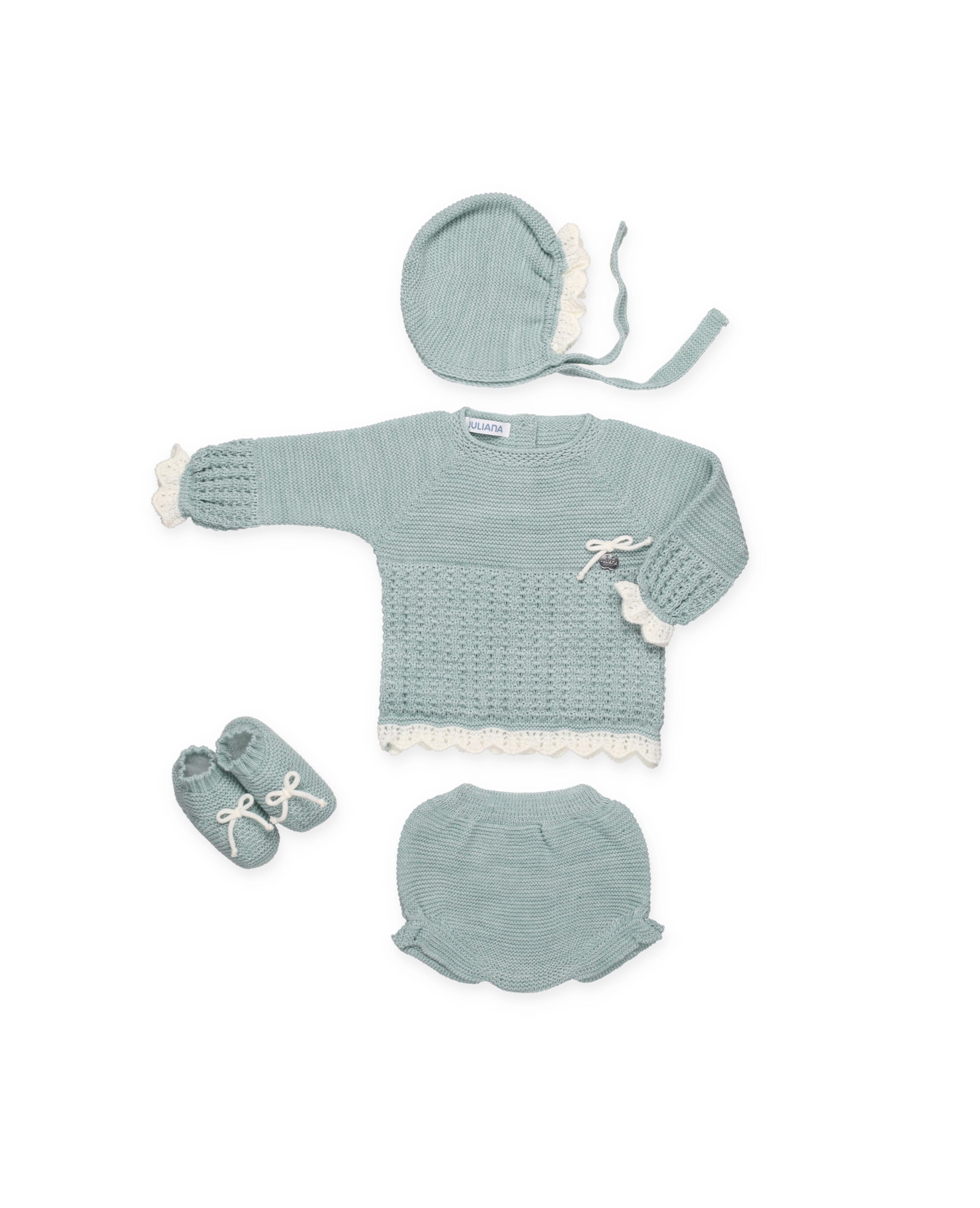 CONJUNTO BRAGA PUNTO EMPIECE RECOGIDAS BOTAS