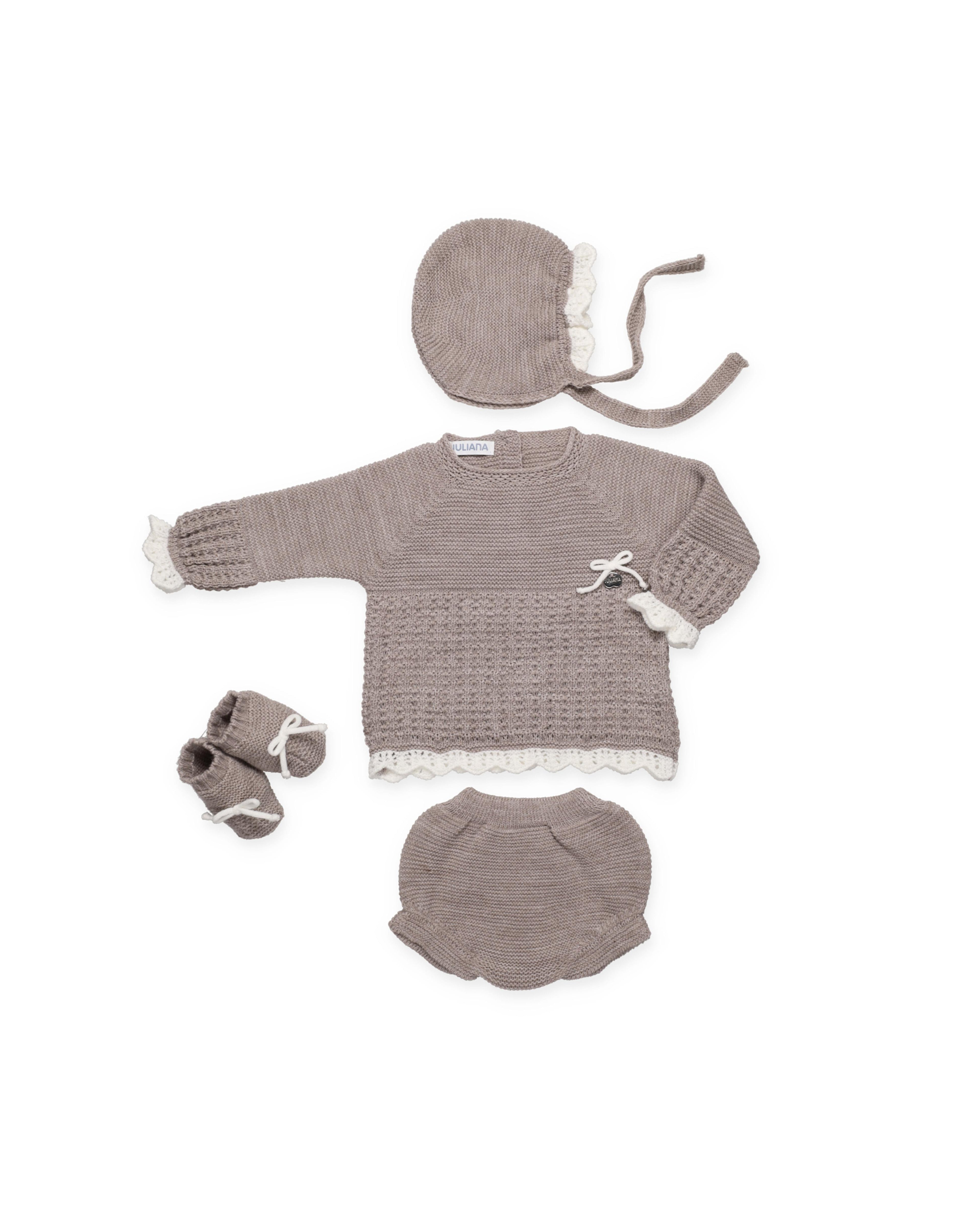 CONJUNTO BRAGA PUNTO EMPIECE RECOGIDAS BOTAS