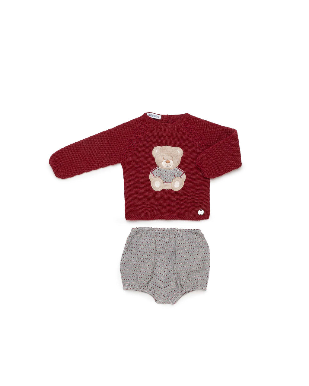 CONJUNTO PANTALON MOTAS BORDADO OSO