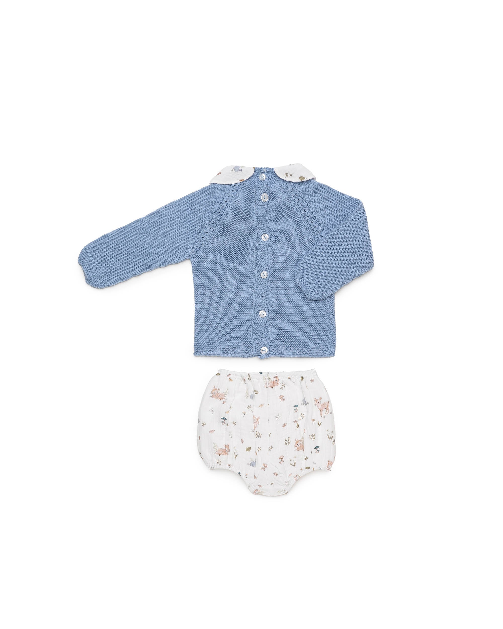 COMPLETO CON PANTALONCINI STAMPA ANIMALETTI