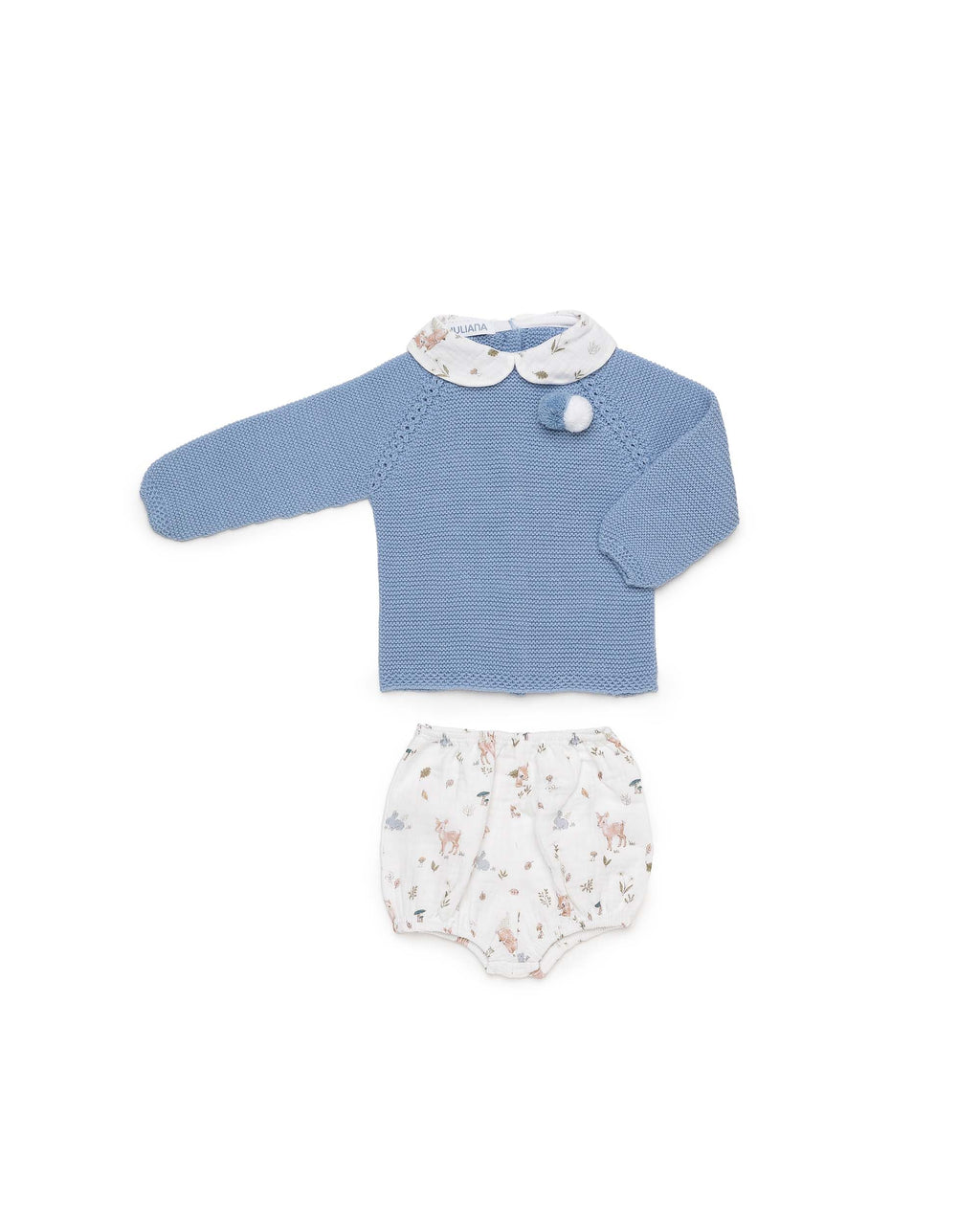 COMPLETO CON PANTALONCINI STAMPA ANIMALETTI