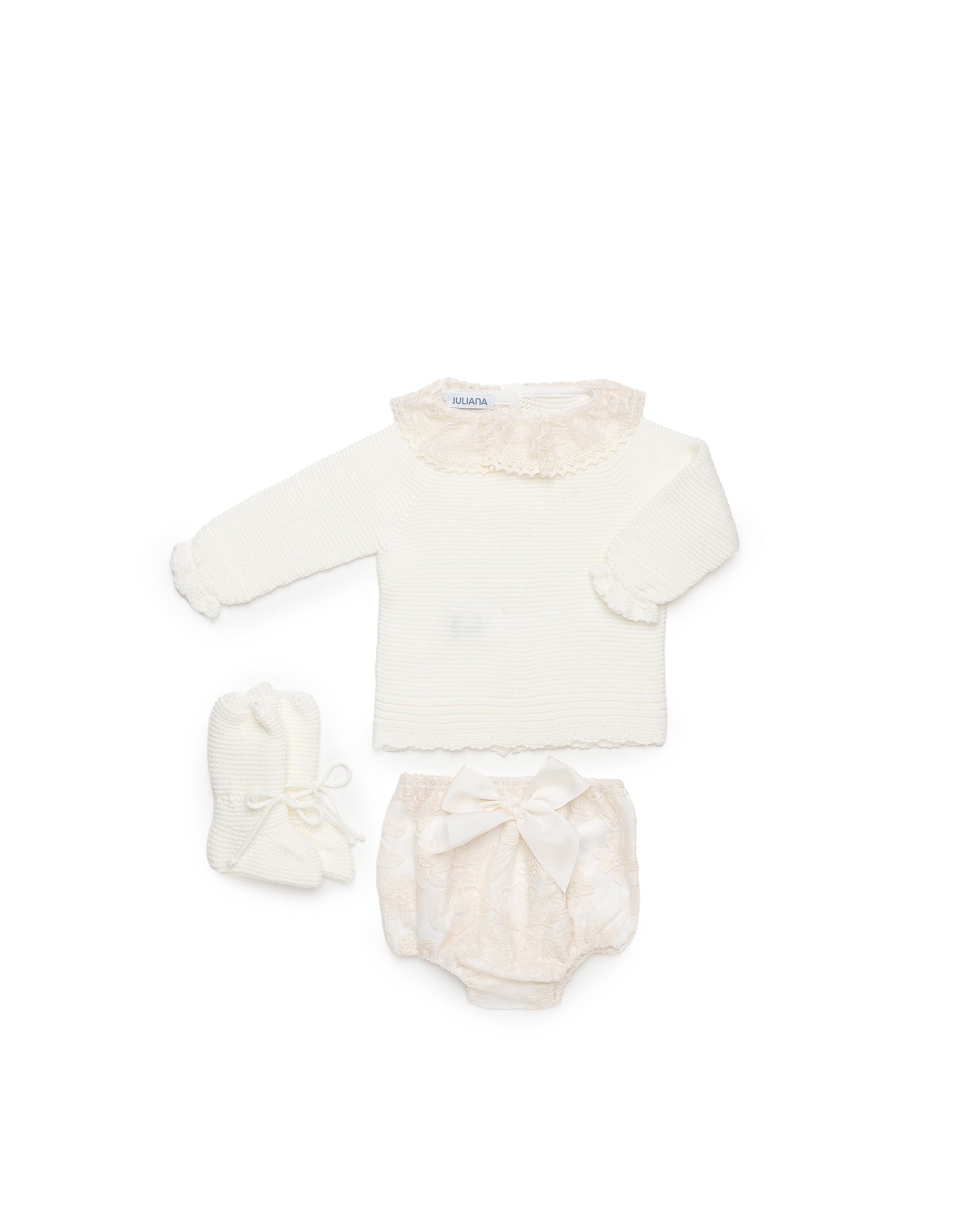 CONJUNTO BRAGA ENCAJE CON BOTAS