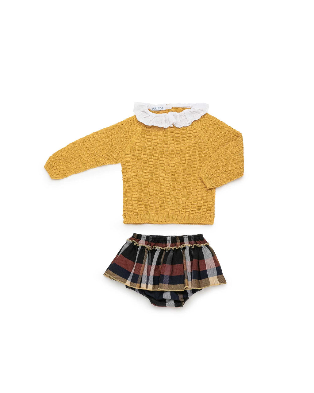 CONJUNTO BRAGA VOLANTES CUADROS