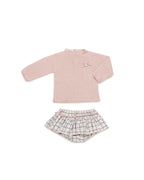 CONJUNTO BRAGA VOLANTES CUADRITOS