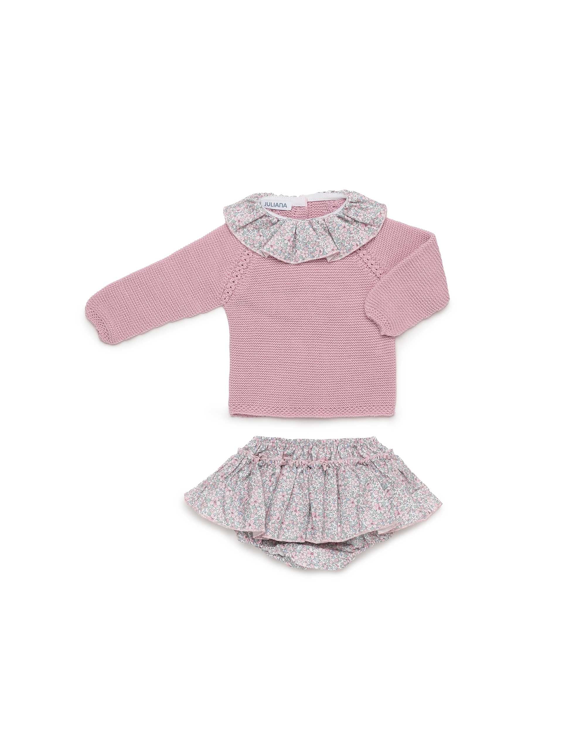 CONJUNTO BRAGA VOLANTE FLORECITAS
