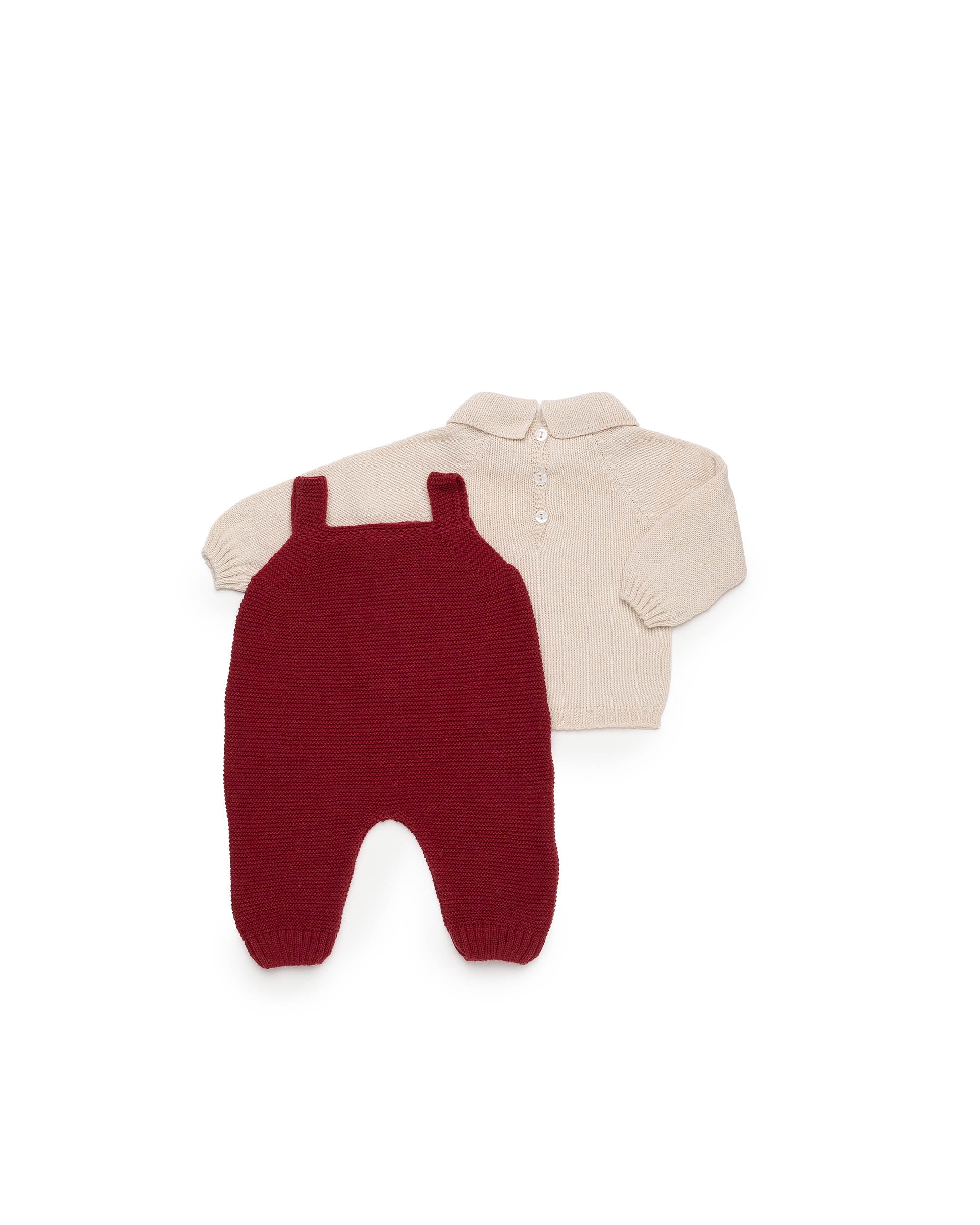PETO PUNTO LIN CON JERSEY BORDADO OSO