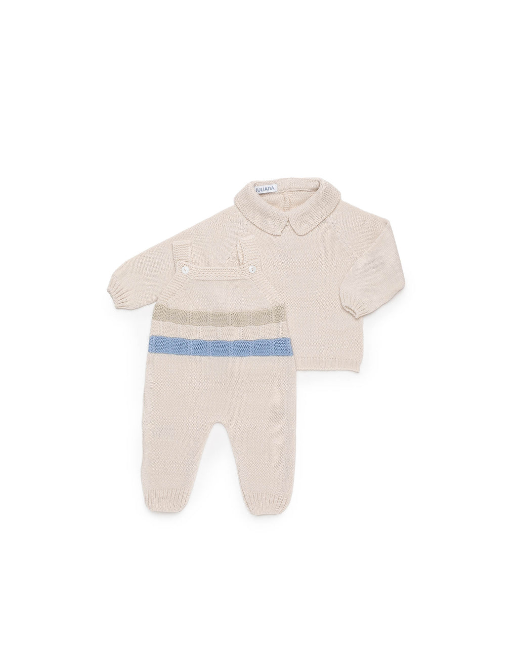 PETO PUNTO CUADRITOS COLORES CON JERSEY
