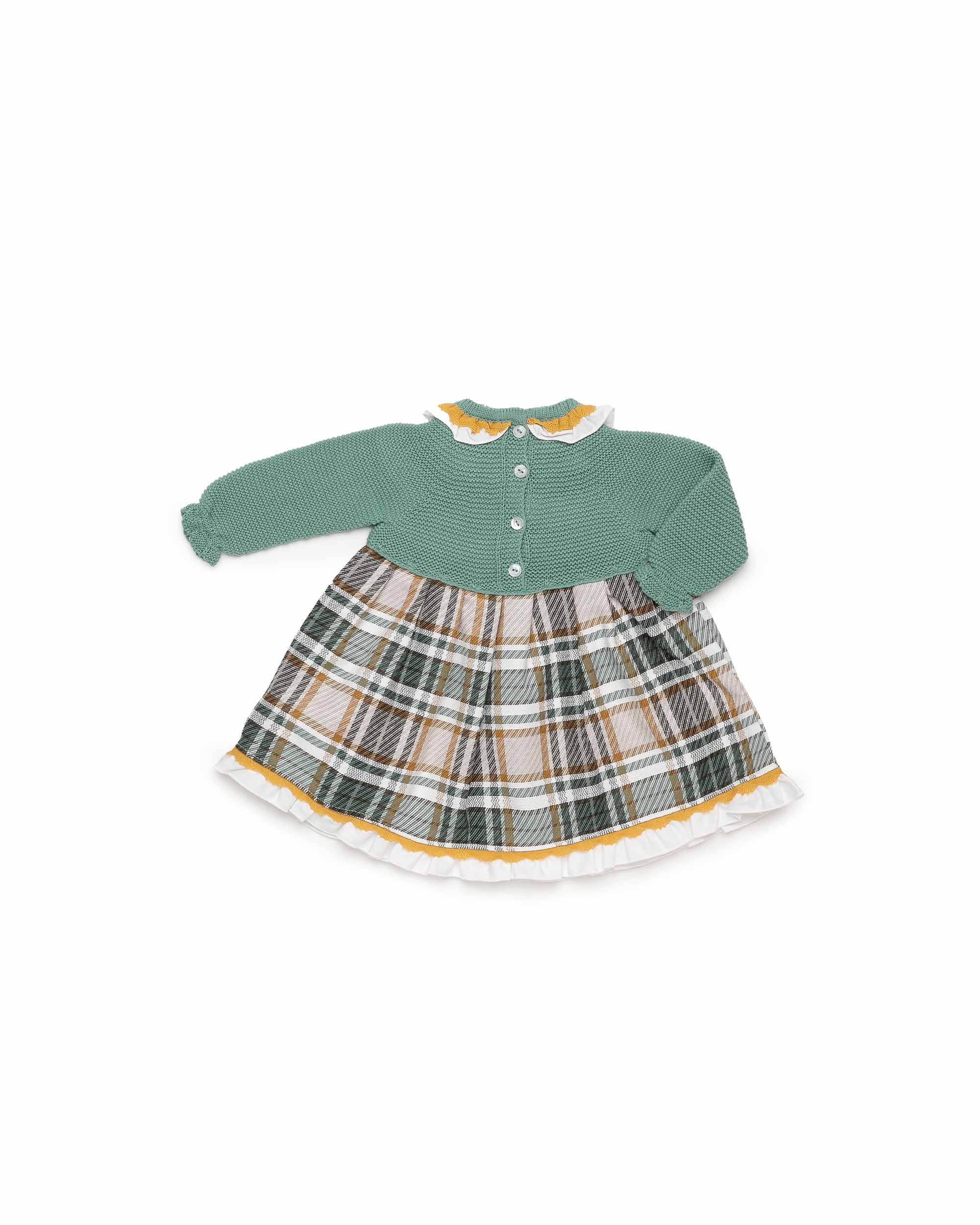 VESTIDO CUERPO PUNTO CUADROS
