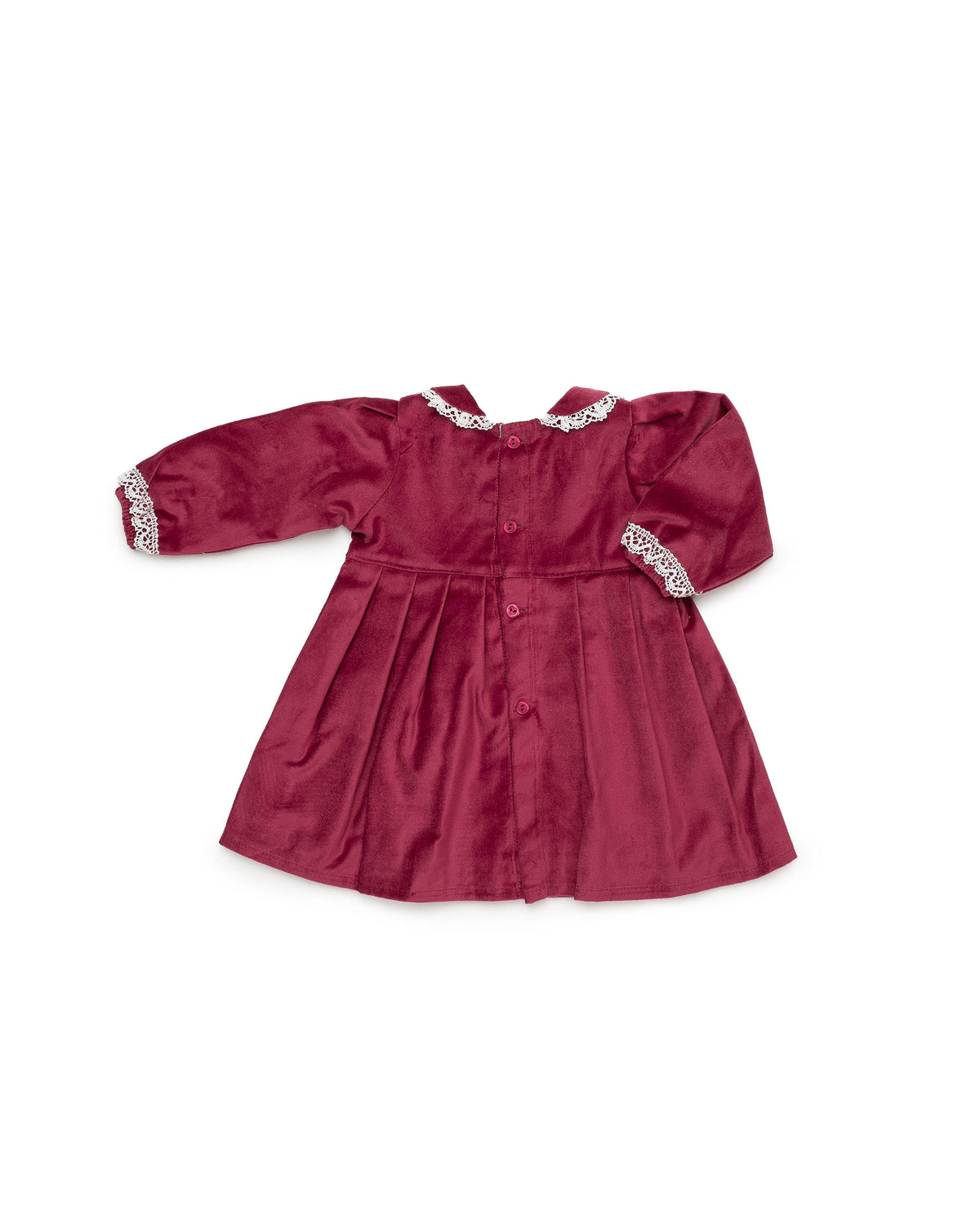 VESTIDO CORTADO CINTURA TERCIOPELO CUELLO