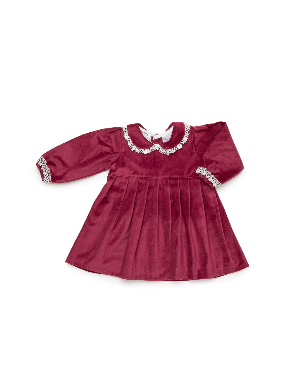 VESTIDO CORTADO CINTURA TERCIOPELO CUELLO