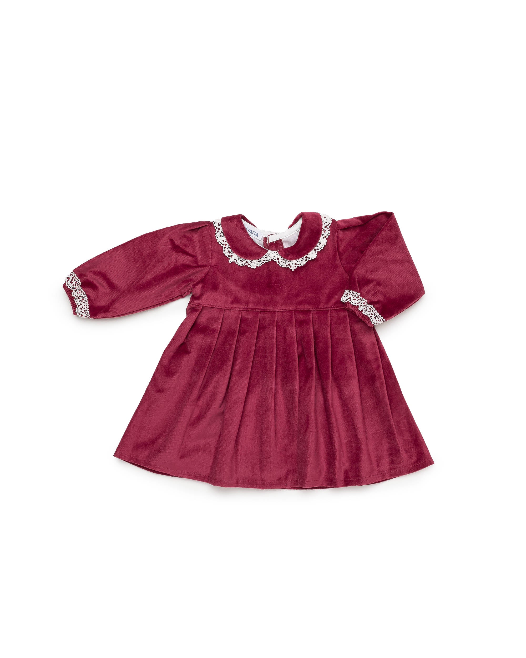 VESTIDO CORTADO CINTURA TERCIOPELO CUELLO
