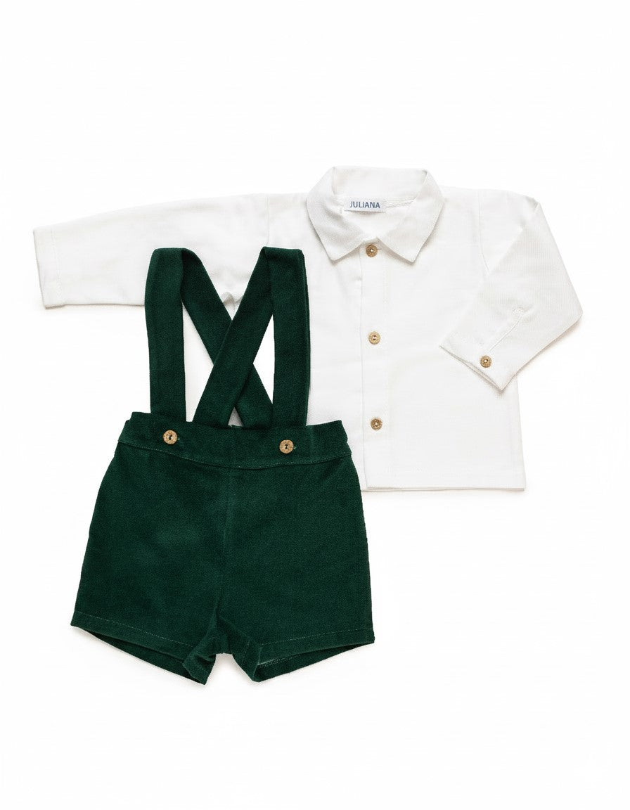 CONJUNTO PANTALON TERCIOPELO CON TIRANTES