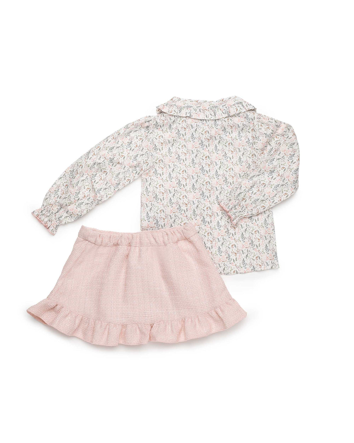 CONJUNTO FALDA CON CAMISA RAMITAS
