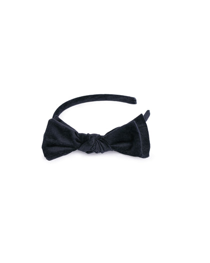 VELVET HEADBAND WITH MATCHIING BOW