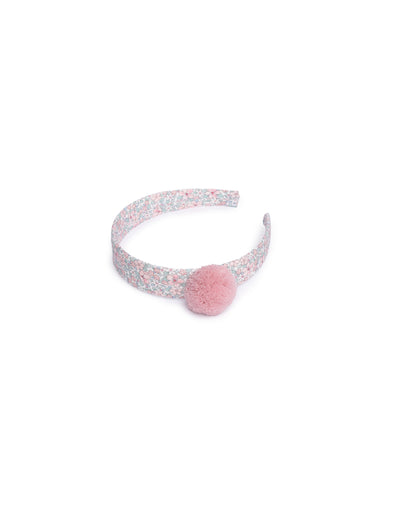 DIADEMA FLORECITAS POM POM