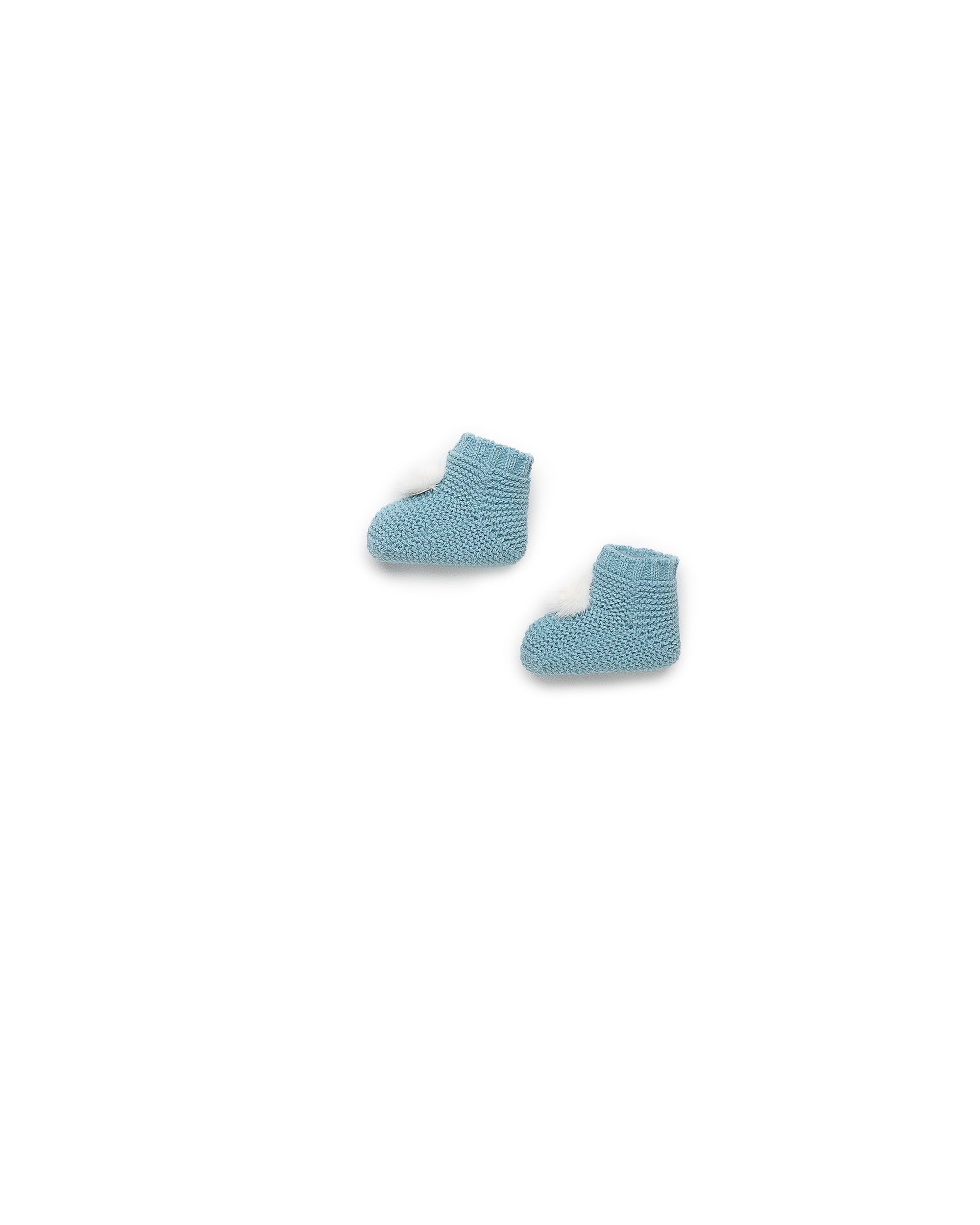 POMPON KNITTED BOOTS 