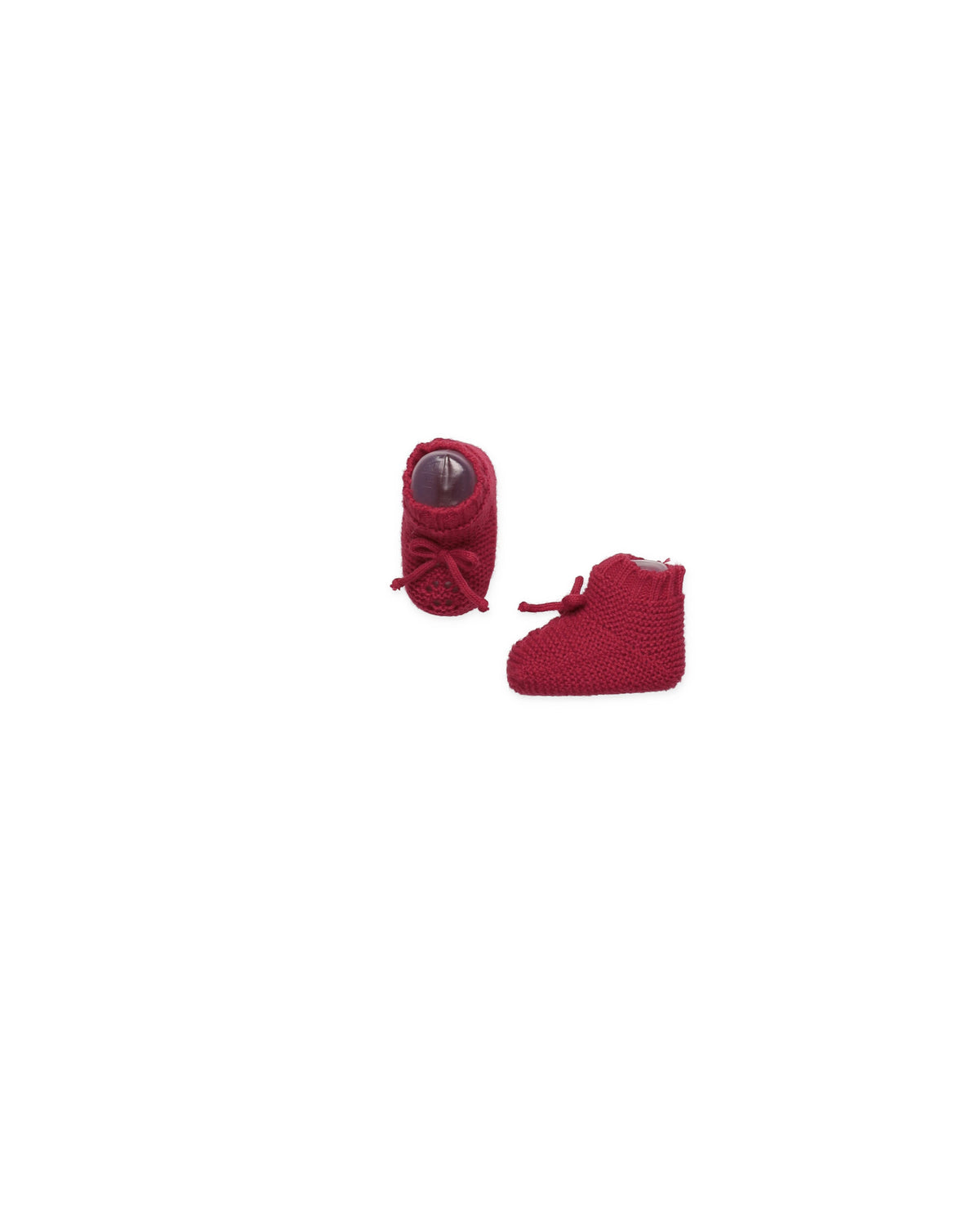 KNITTED BOOT WITH BOW