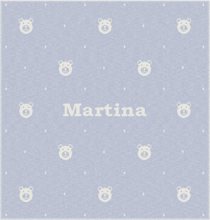 MANTITA OSITO PERSONALIZADA CON NOMBRE