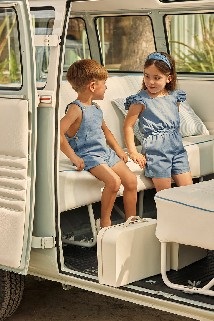 DENIM SHORT JUMPSUIT 