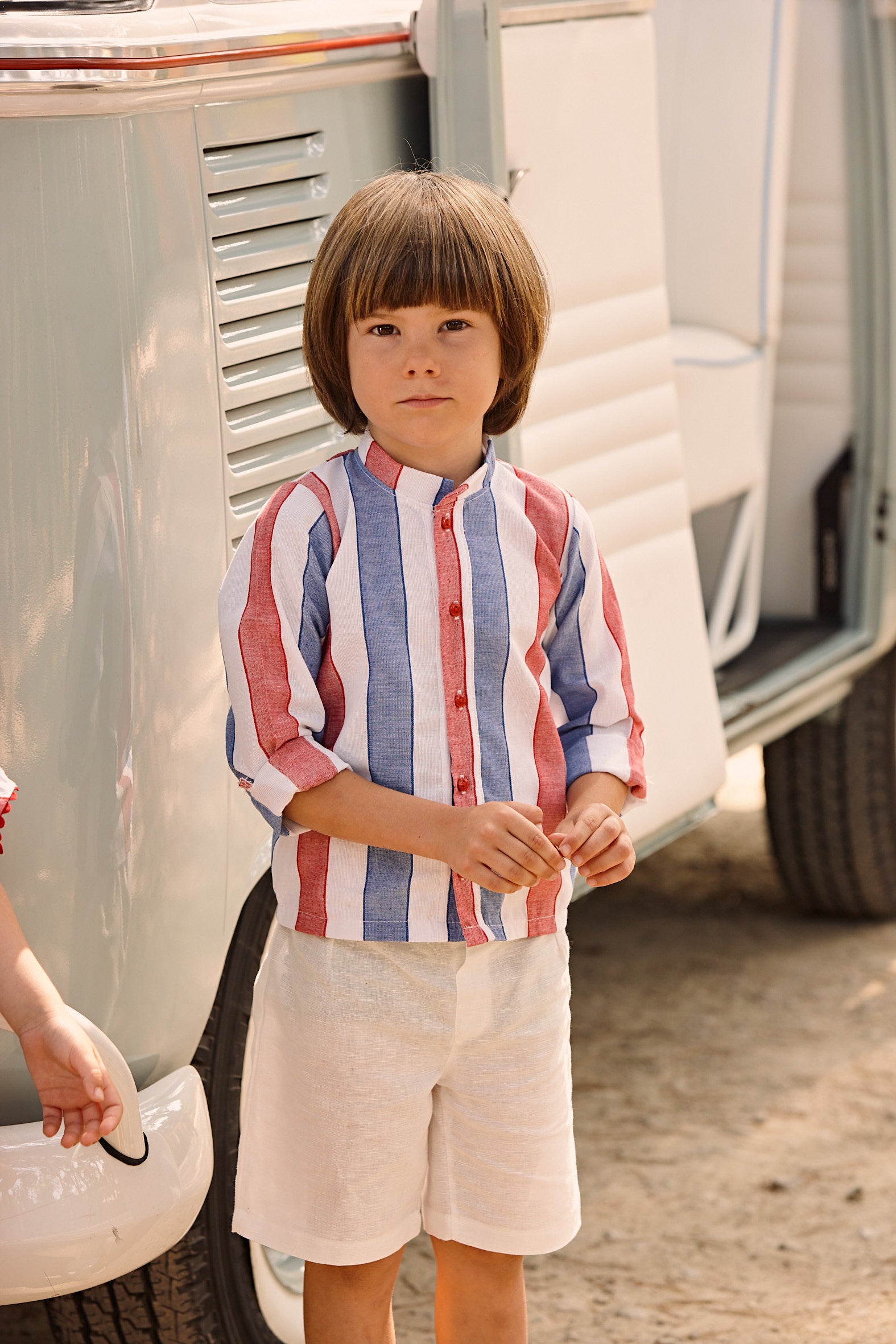 BOY'S STRIPED LONG-SLEEVE SHIRT SET