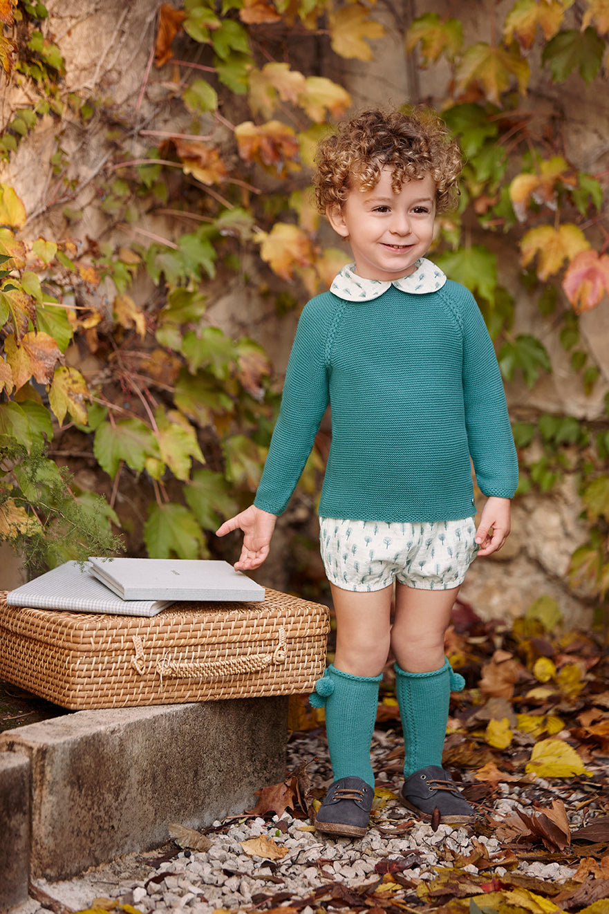 SET PANTALONI CON COLLO ALBERO