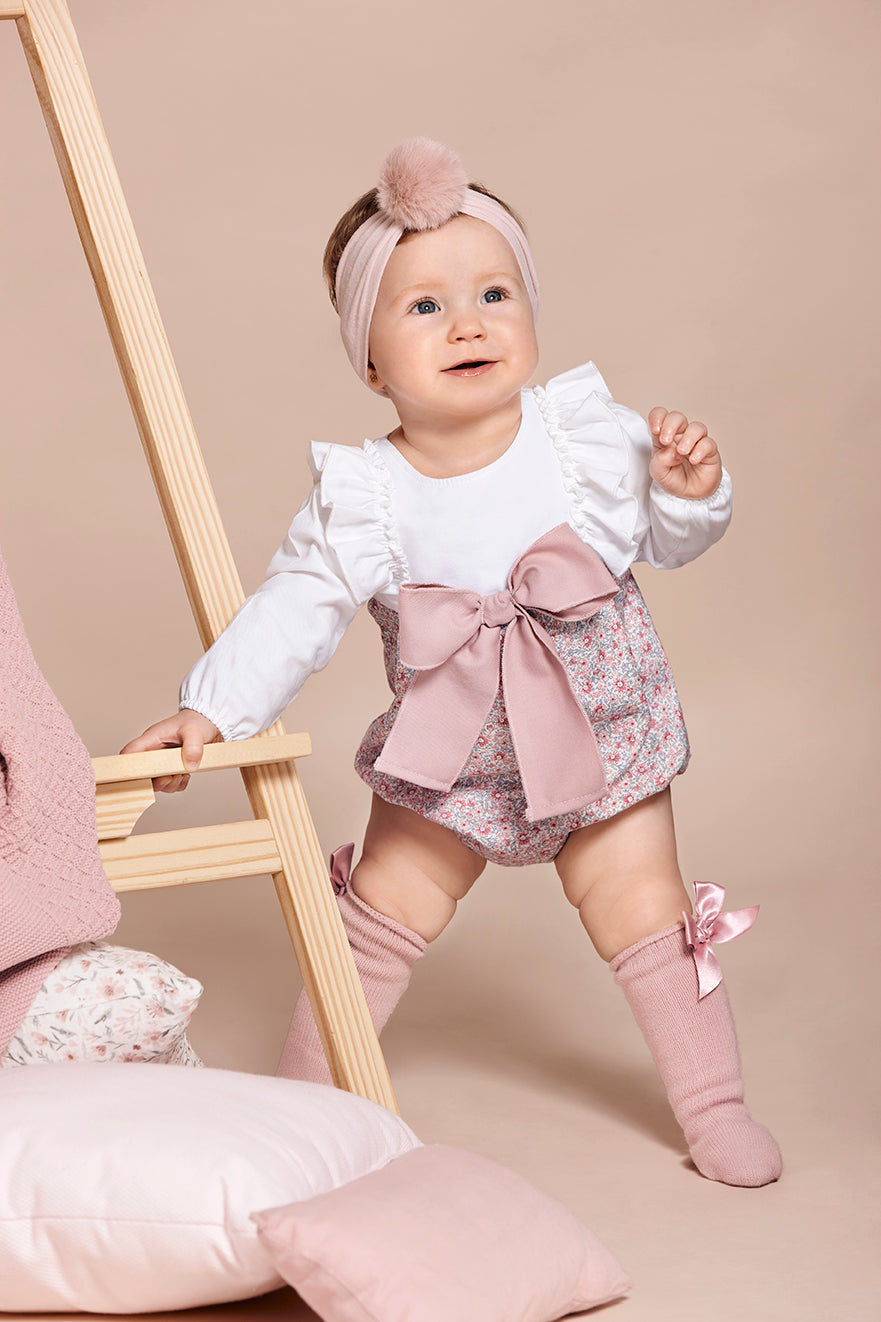 TUTINA A FIORI CON FIOCCO