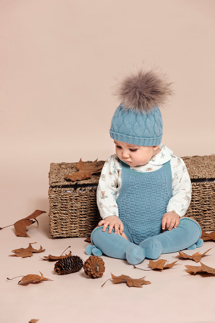 SALOPETTE IN MAGLIA CON STAMPA ANIMALI