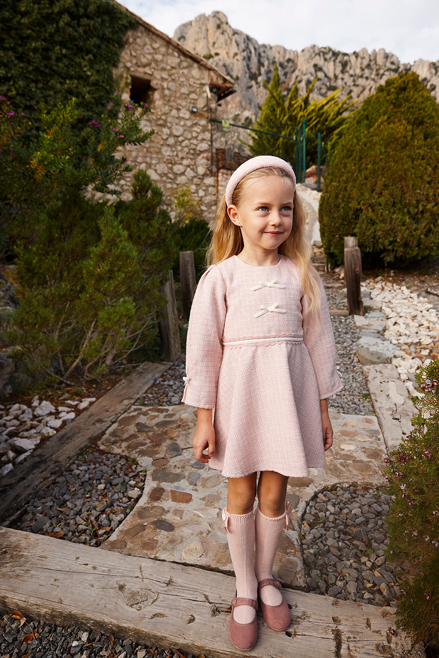 VESTIDO TWEED TERCIOPELO
