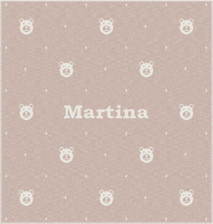 MANTITA OSITO PERSONALIZADA CON NOMBRE