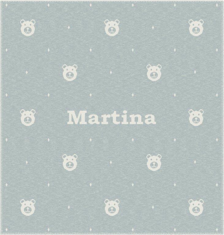 MANTITA OSITO PERSONALIZADA CON NOMBRE